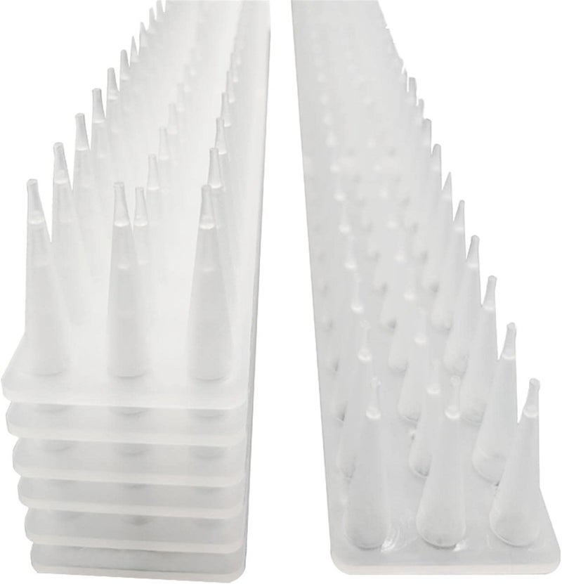 woobles Cat Defender Wall Fence Spikes - Anti Bird Spikes | Transparent Bird Control Spikes For Roof & Balcony - Pack Of 12/16.97ft (5.1m) - Image 3